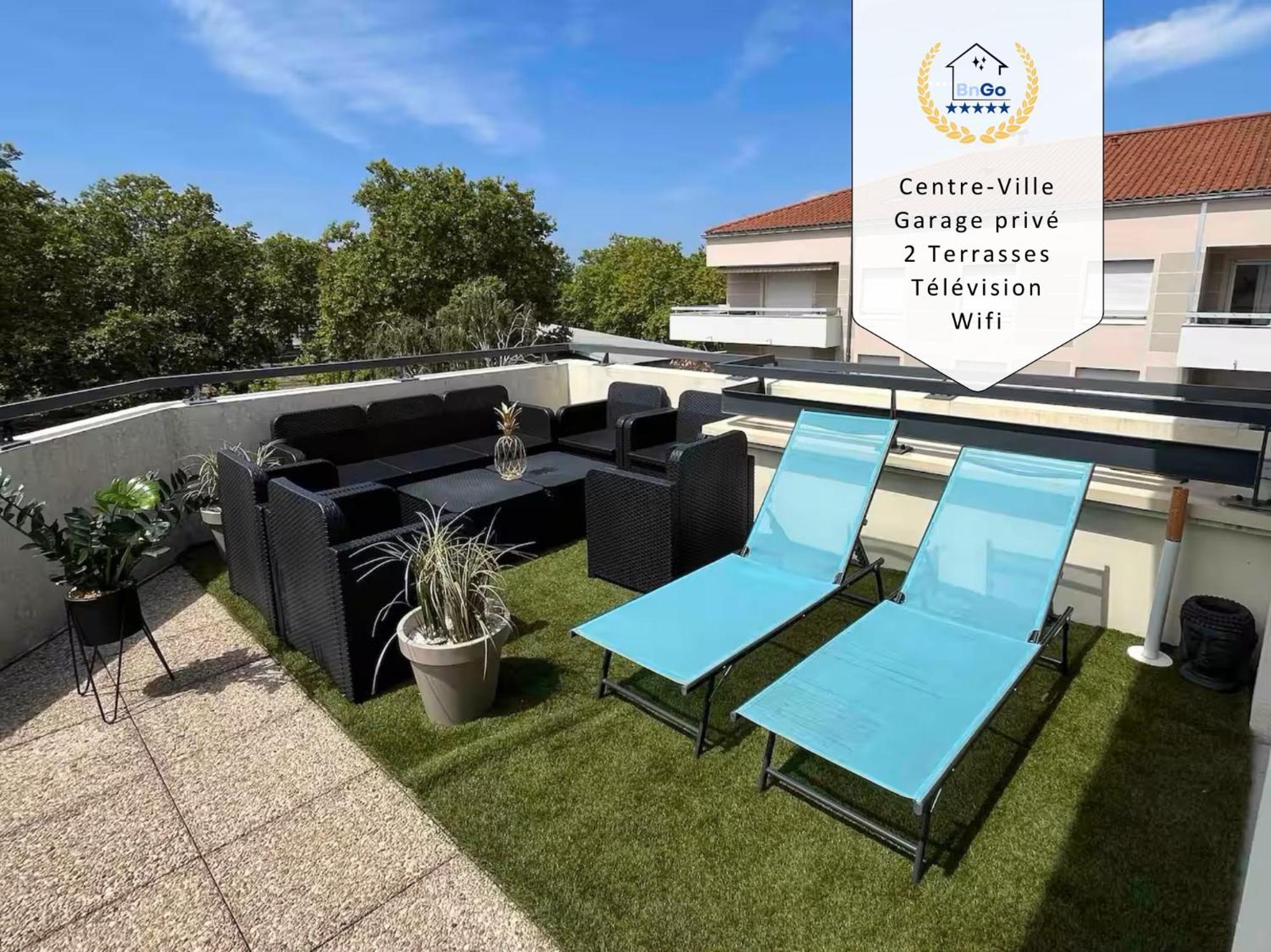 Bngo I Immense Rooftop Lyon I 2 Chambres, 4 Places Parkings, 2 Immenses Terrasses, 8 Personnes Exterior photo